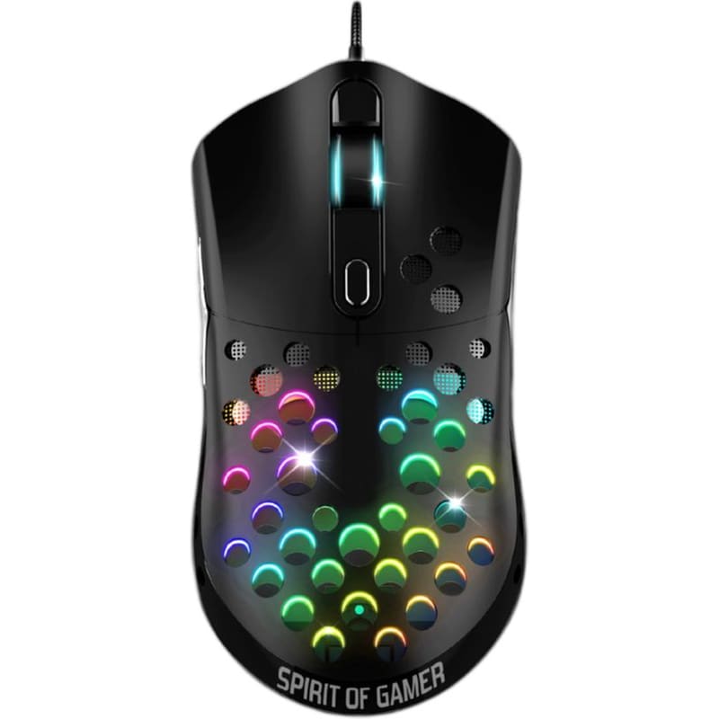 SPIRIT OF GAMER Gaming Ενσύρματο Ποντίκι Spirit Of Gamer Elite-M80 4200 DPI RGB - Μαύρο