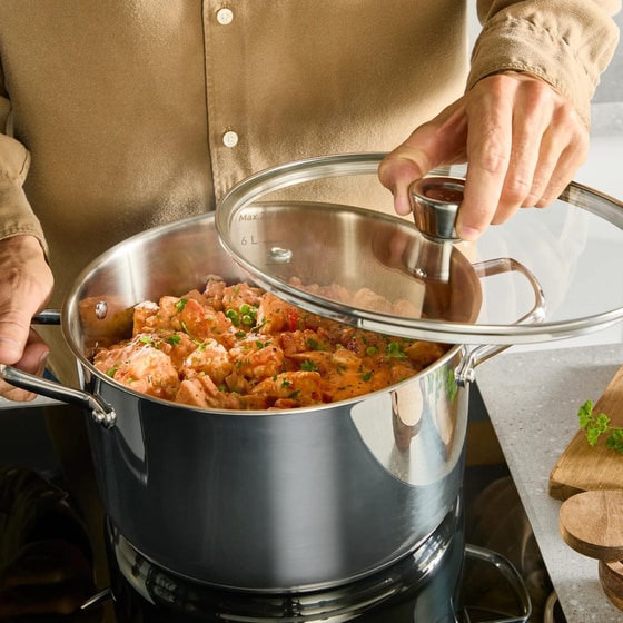 Κατσαρόλα TEFAL E3366355 26 cm Inox image 6
