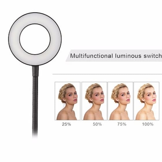 Βάση Κινητού Με Selfie Stick And Ring Light Ιδανικό Για Makeup Artists, Live Stream Κτλπ. image 1