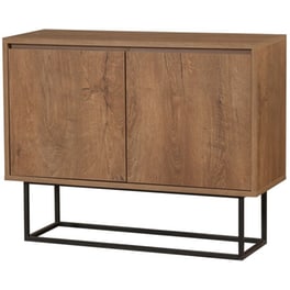 Μπουφές 24Mall Dani από Μοριοσανίδα 90x36x72 cm - Καρυδί/Μαύρος