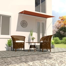 Τέντα Vidaxl Συρόμενη 300x150cm - Πορτοκαλί/Καφέ