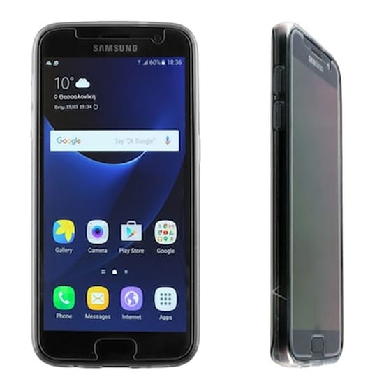 Θήκη Samsung Galaxy S7 - Volte-Tel Slimcolor TPU - Διάφανο Γκρι image 0