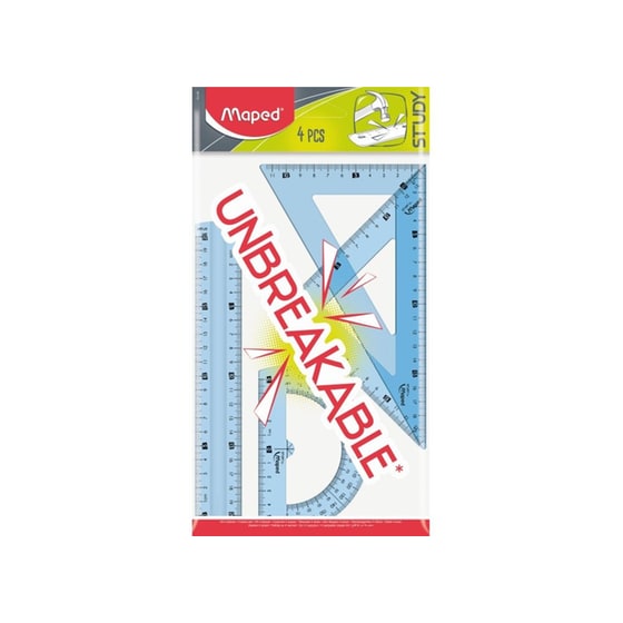 Σετ Όργανα Γεωμετρίας Maped Unbreakable 20 cm (4 Τεμάχια) image 1