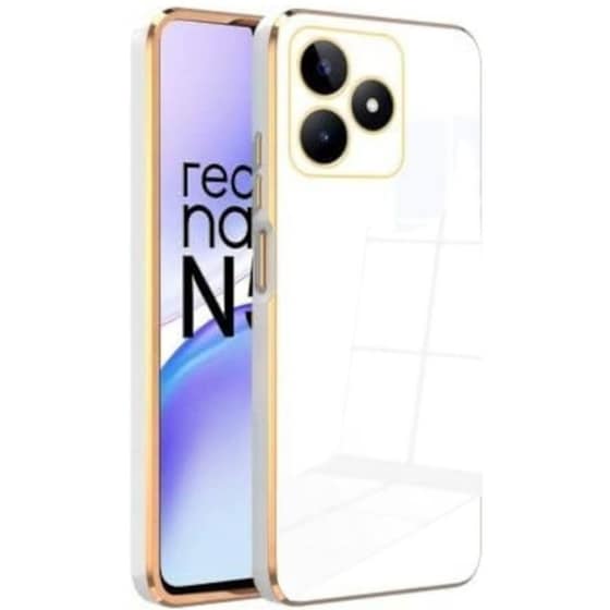 Θήκη Realme C53/ Realme Narzo N53 - Bodycell Gold Plated - White image 0