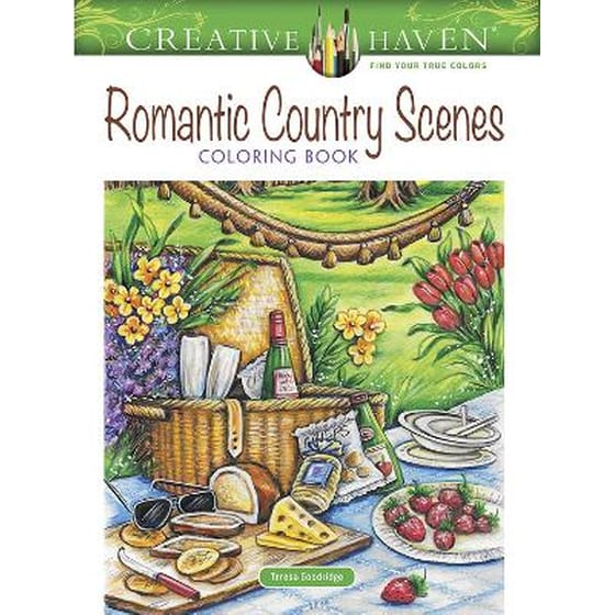 Creative Haven Romantic Country Scenes Coloring Book image 0