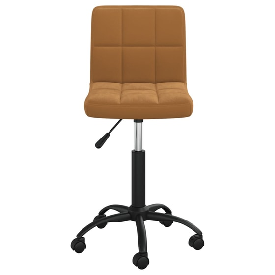 Καρέκλα Γραφείου VidaXL Βελούδινη - Καφέ image 2