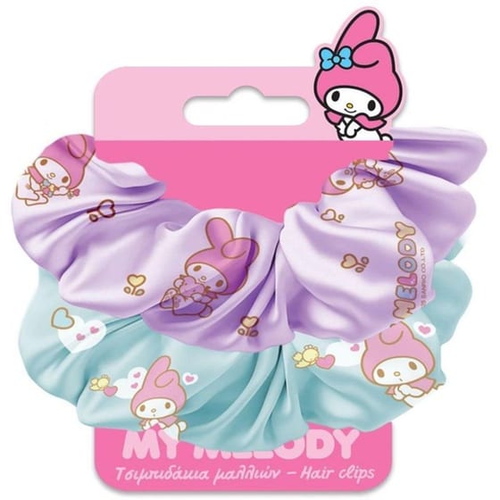 Κοκαλάκια&nbsp;Μαλλιών&nbsp;Scrunchies&nbsp;My&nbsp;Melody (2 Τεμάχια) image 0