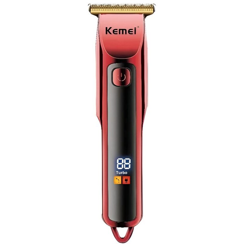 KEMEI Κουρευτική Μηχανή Kemei KM-3709 - Κόκκινο