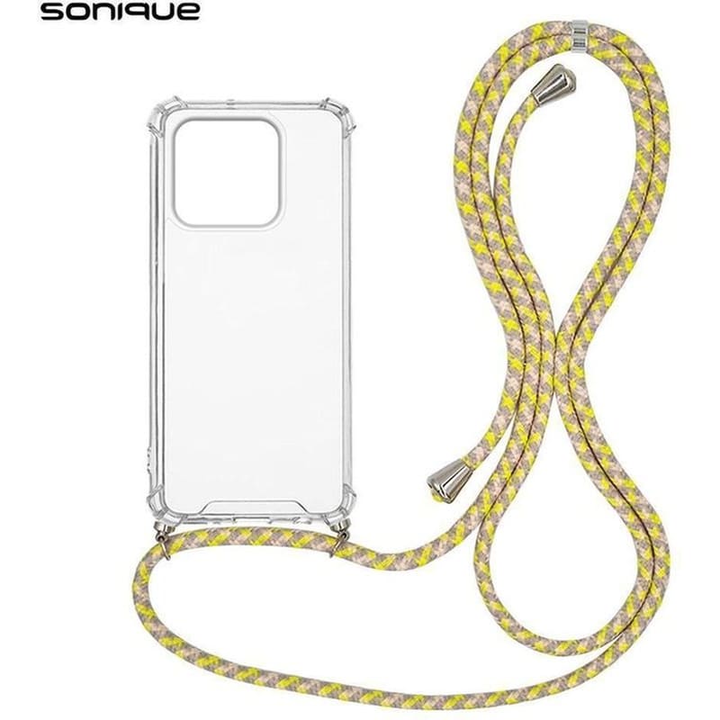 Θήκη Xiaomi Xiaomi 11T Pro - Sonique Armor Clear Με Κορδόνι - Μαύρο