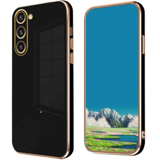 Θήκη Samsung Galaxy S23+ - Bodycell Gold Plated - Μαύρο image 0