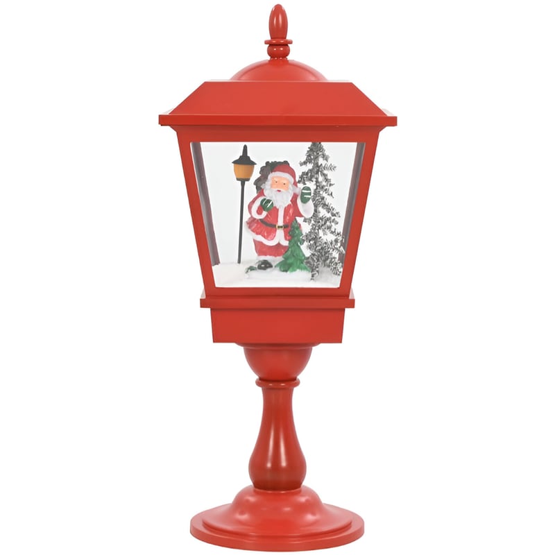 VIDAXL Χριστουγεννιάτικο Φαναράκι Δαπέδου VidaXL 19 LED 27x27x64cm - Κόκκινο