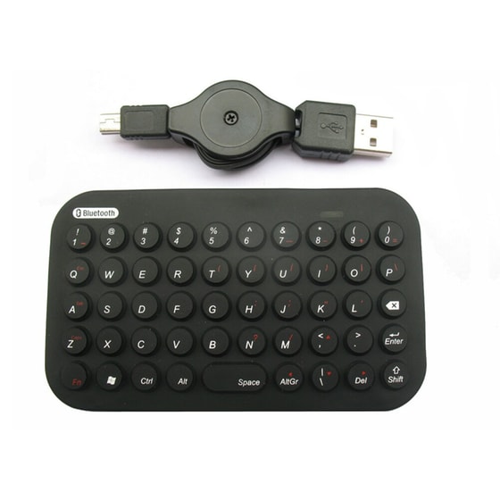 Gembird KB-BTF2-B Ασύρματο Bluetooth Πληκτρολόγιο (GR) image 0