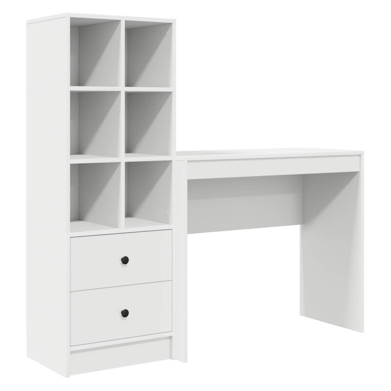 Γραφείο VidaXL 135,5x40x127 cm - Λευκό (2 τεμ.)