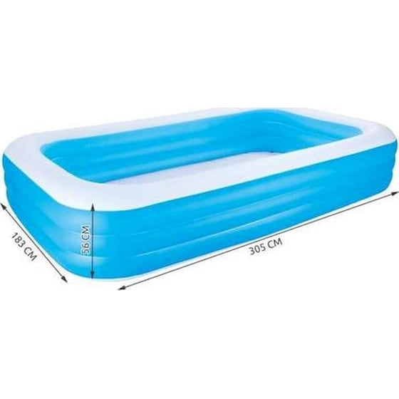 Φουσκωτή Πισίνα Παραλληλόγραμμη Bestway Deluxe 54009 1.161Lt - Μπλε image 1