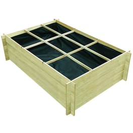 Vidaxl Ζαρντινιέρα Υπερυψωμένη 150 X 100 X 40 Εκ. Από Εμποτισμένο Ξύλο