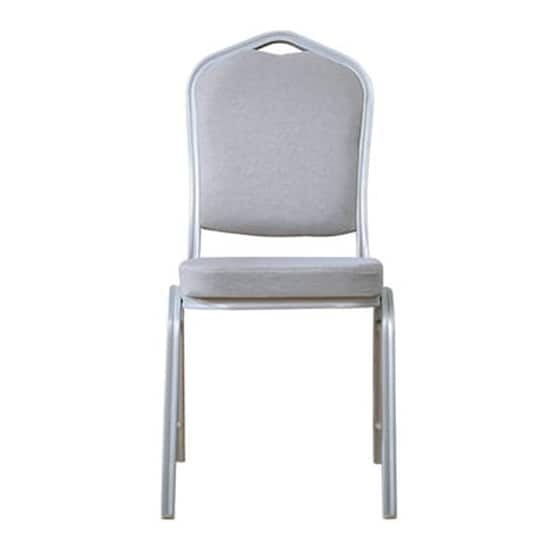 Καρέκλα Woodwell Hilton Μεταλλική Silver Ύφασμα C55947 -  Γκρι image 0