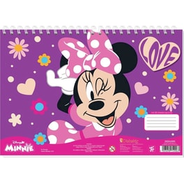 Μπλοκ Ζωγραφικής Διακάκης Minnie Α4 30 Φύλλων 1 Τμχ - Τυχαία Επιλογή Σχεδίου
