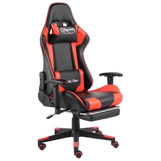 Καρέκλα Gaming Γραφείου VidaXL 20497 από Τεχνητό Δέρμα - Κόκκινη image 1