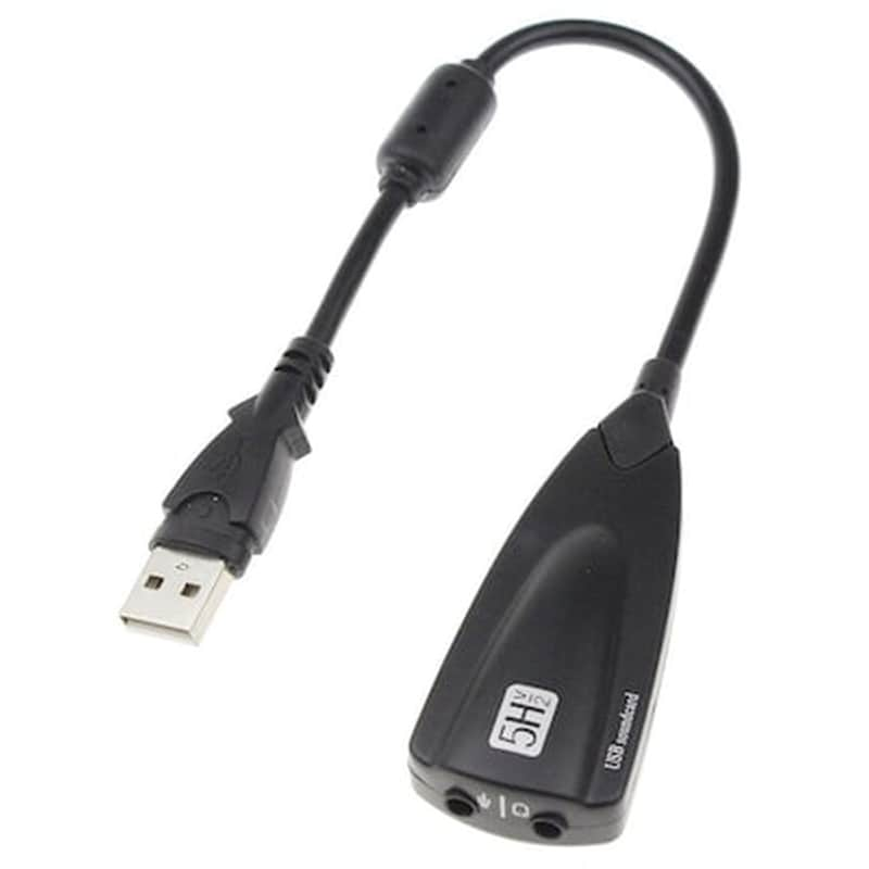 POWERTECH Κάρτα Ήχου Powertech ST16 USB 7.1, 2x 3.5mm - Μαύρο