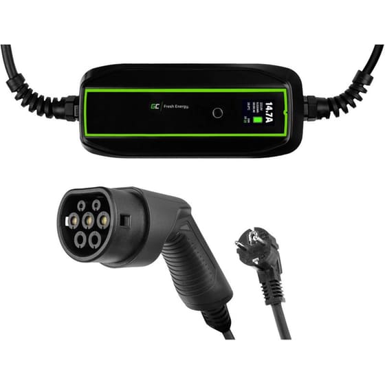 Φορητός Φορτιστής Αυτοκινήτου EV16 Greencell 6.5m 3.68 kW - Μαύρο image 0