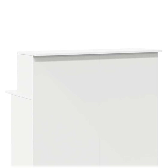 Γραφείο Υποδοχής VidaXL από Τεχνητό Ξύλο 100x50x103,5 cm - Λευκό image 6