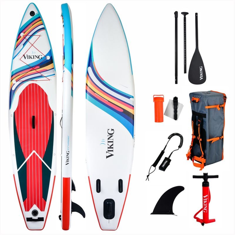 Φουσκωτή Σανίδα SUP Viking 350 x 81 cm - Πολύχρωμο