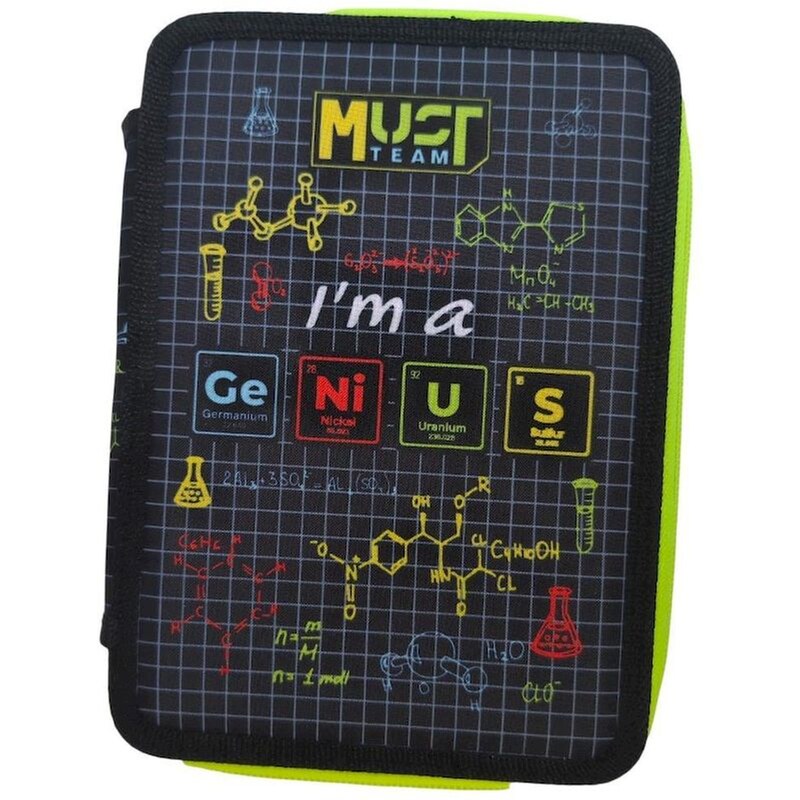 Κασετίνα Διπλή Γεμάτη Must Team I Am A Genius