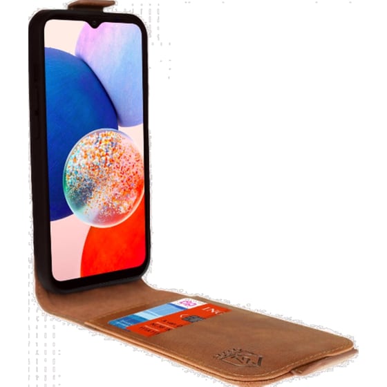 Θήκη Samsung Galaxy A14 - Rosso Element Vertical Flip Case - Brown image 3