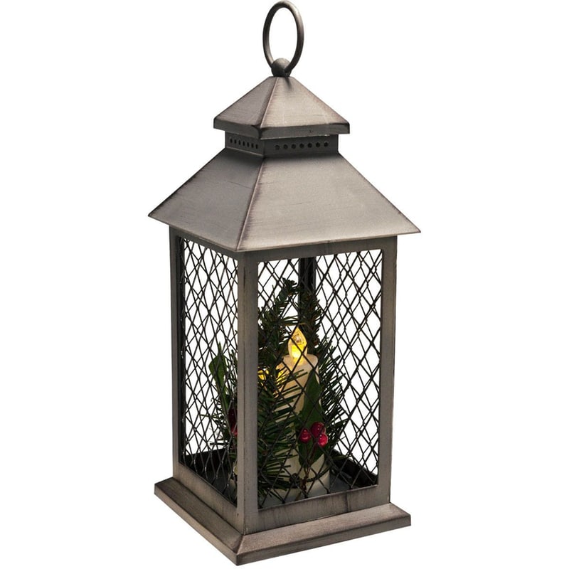 Χριστουγεννιάτικο Φανάρι με LED SpitiShop Grid Lamp Box