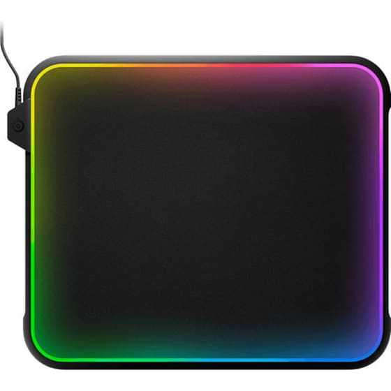 SteelSeries QcK Prism Gaming Mouse Pad Medium 356mm με RGB Φωτισμό Μαύρο image 1