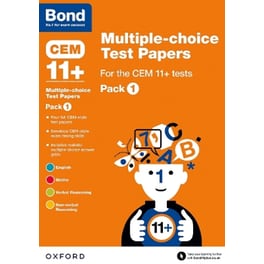 Bond 11+: Multiple-choice Test Papers for the CEM 11+ Tests Pack 1: Ready for the 2024 exam