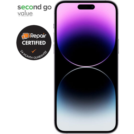 Μεταχειρισμένο Apple iPhone 14 Pro Max 128GB Deep Purple second go value Certified by iRepair image 2