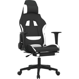 Καρέκλα Gaming VIDAXL 345508 με Υποπόδιο - Μαύρο