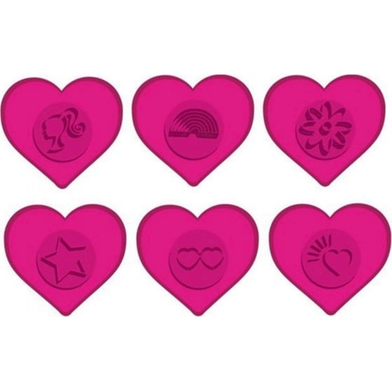 Πλαστοζυμαράκια Lisciani Barbie Glitter Dough Heart 1 Βαζάκι - Τυχαία Επιλογή image 1