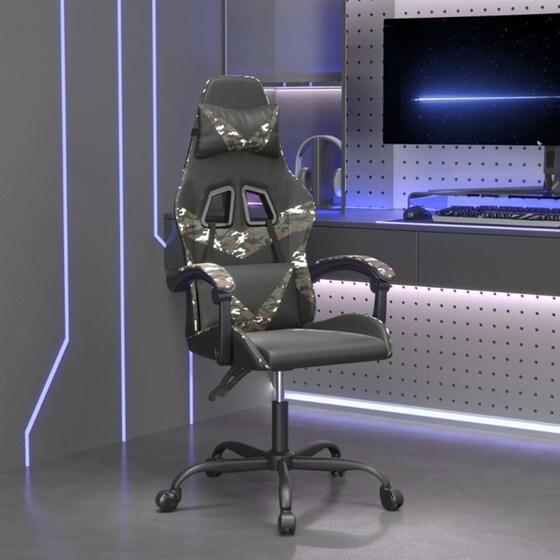 Καρέκλα Gaming VIDAXL 349554 από Τεχνητό Δέρμα - Μαύρο image 7