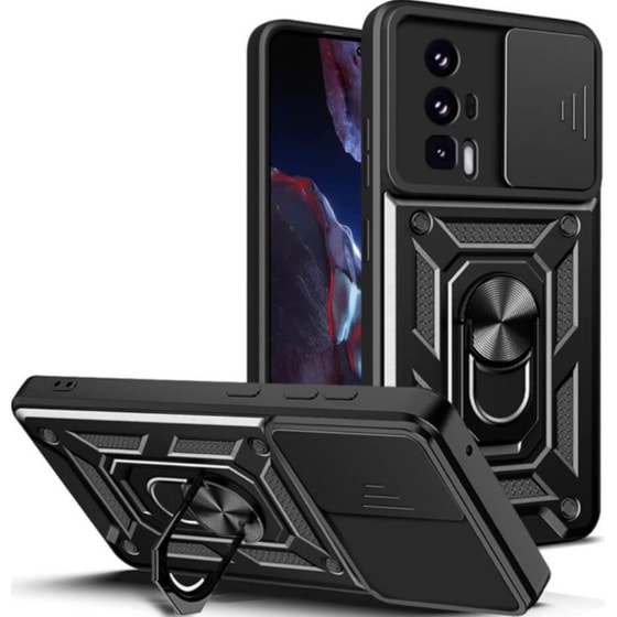 Θήκη Xiaomi Poco F5 Pro - Bodycell Armor Slide - Μαύρο image 0