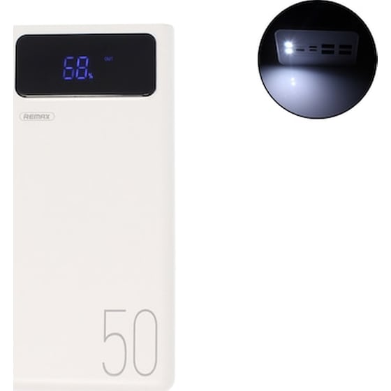 Powerbank Remax Mengine RPP-162 50.000mAh - Λευκό image 0