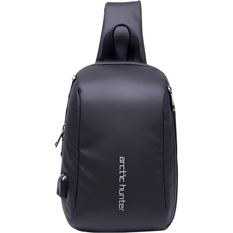 ARCTIC HUNTER Τσαντάκι Ώμου Crossbody Arctic Hunter XB-00081-BK με Θύρα USB - 5.8lt- Μαύρο