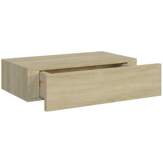 Ράφια Τοίχου VidaXL με Συρτάρια από MDF 40x23.5 cm 2 Τμχ - Δρυς image 5