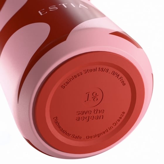 Μπουκάλι Θερμός Estia Pulse Save The Aegean Coral Waves 500 ml image 3