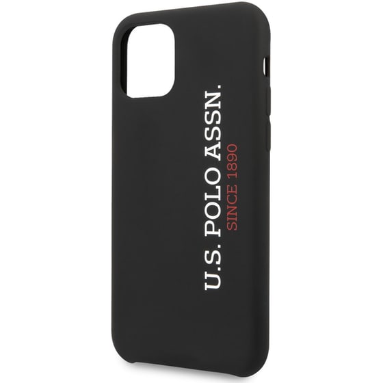 Θήκη Apple iPhone 11 Pro - U.S. Polo Assn Silicone Effect Logo Collection - Μαύρο image 2