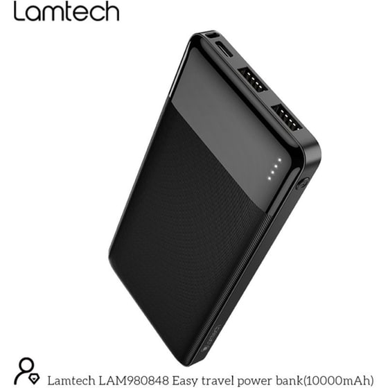 Powerbank Lamtech LAM980848 10.000 mAh - Black image 1