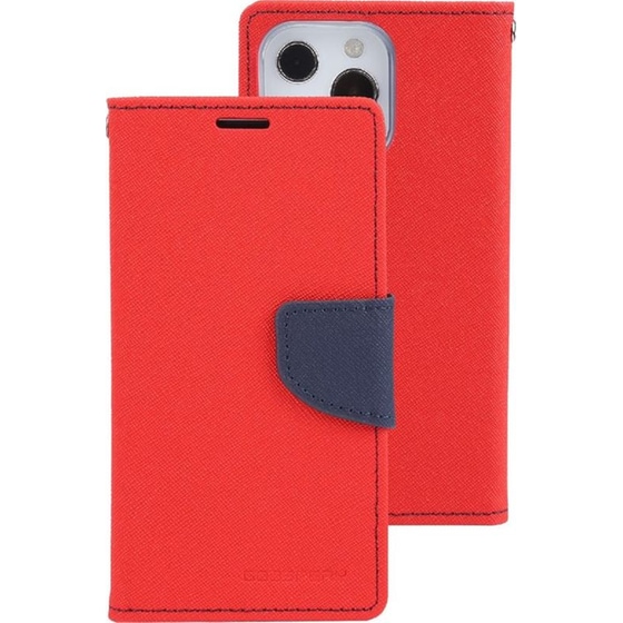 Θήκη Apple iPhone 13 / iPhone 14 - Mercury Goospery Fancy Diary - Μπλε / Κόκκινο image 0