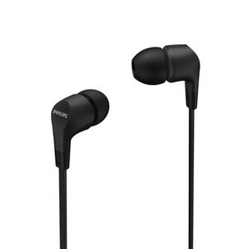 PHILIPS Ακουστικά Handsfree Philips TAE1105 3.5mm Jack - Μαύρο