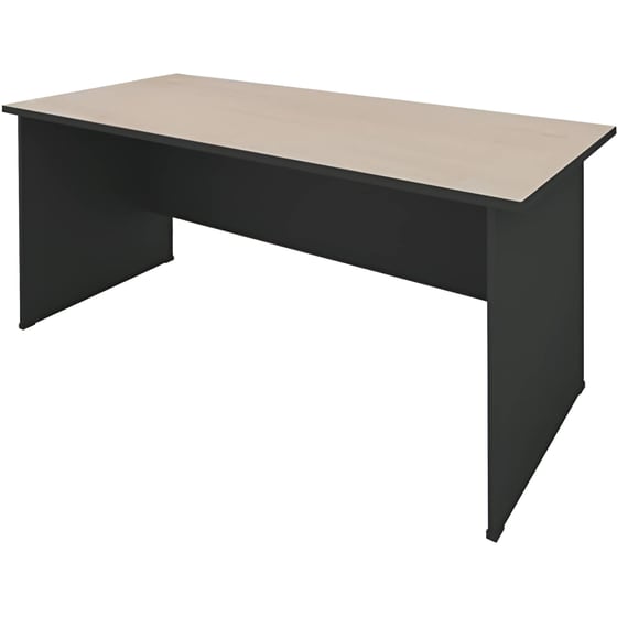 Γραφείο Επαγγελματικό Woodwell από Μελαμίνη 180x70cm - Σήμυδα/Ανθρακί image 1