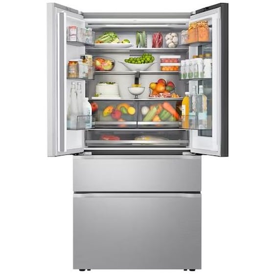 LG GMVW50DDMB Total No Frost 644 Lt Ασημί Ψυγείο Ντουλάπα image 2