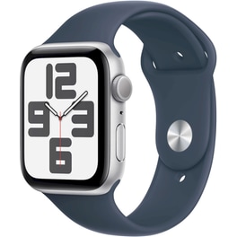 Apple Watch SE Silver Aluminium GPS 44mm - Storm Blue Sports Band Medium/Large