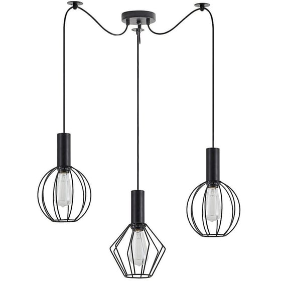 Φωτιστικό Οροφής Τρίφωτο Homelighting Adept Flex 77-8909 Μεταλλικό - Μαύρο image 0
