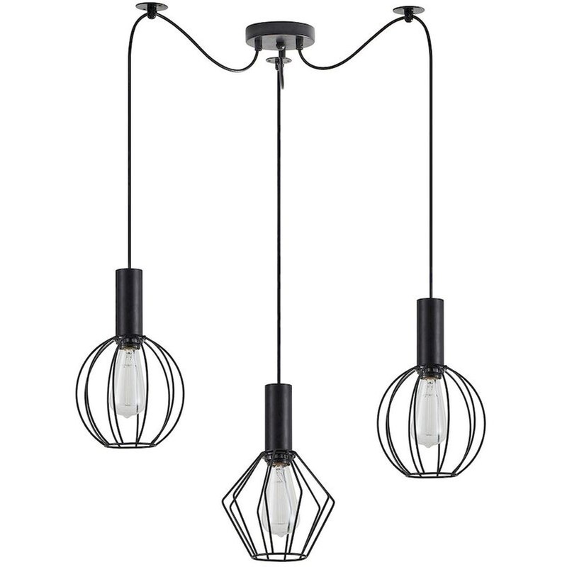 HOMELIGHTING Φωτιστικό Οροφής Τρίφωτο Homelighting Adept Flex 77-8909 Μεταλλικό - Μαύρο