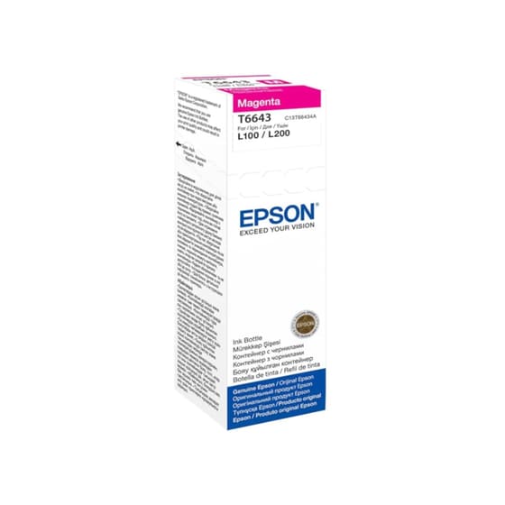 Epson T6643 Ματζέντα Μελάνι Εκτυπωτή C13T66434A image 0